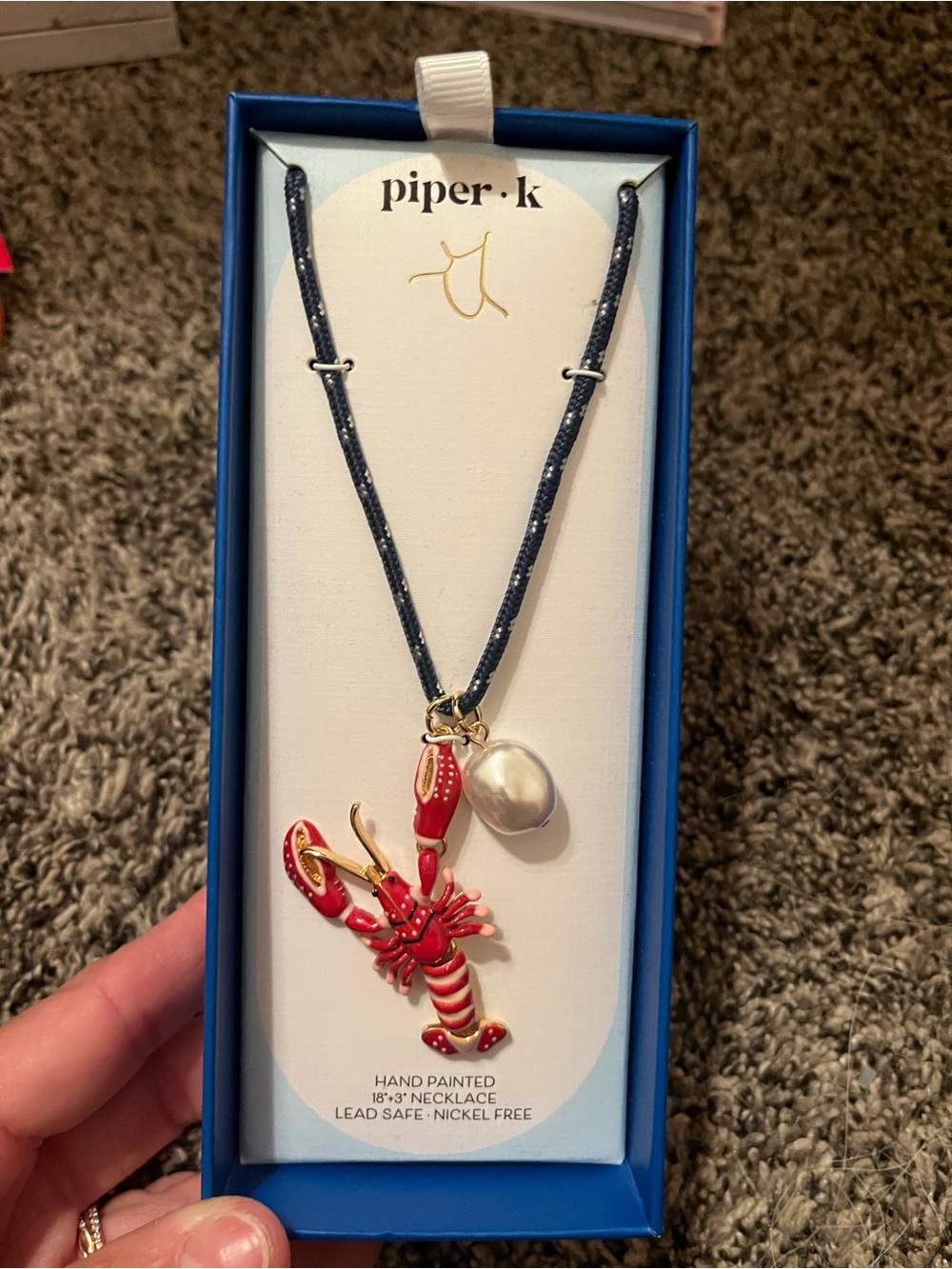 Piper K lobster necklace